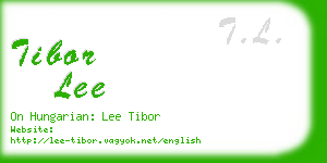 tibor lee business card
